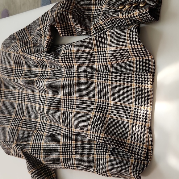 Smythe Glen Plaid Duchess Single Button Wool Twill Blazer - Picture 8 of 8